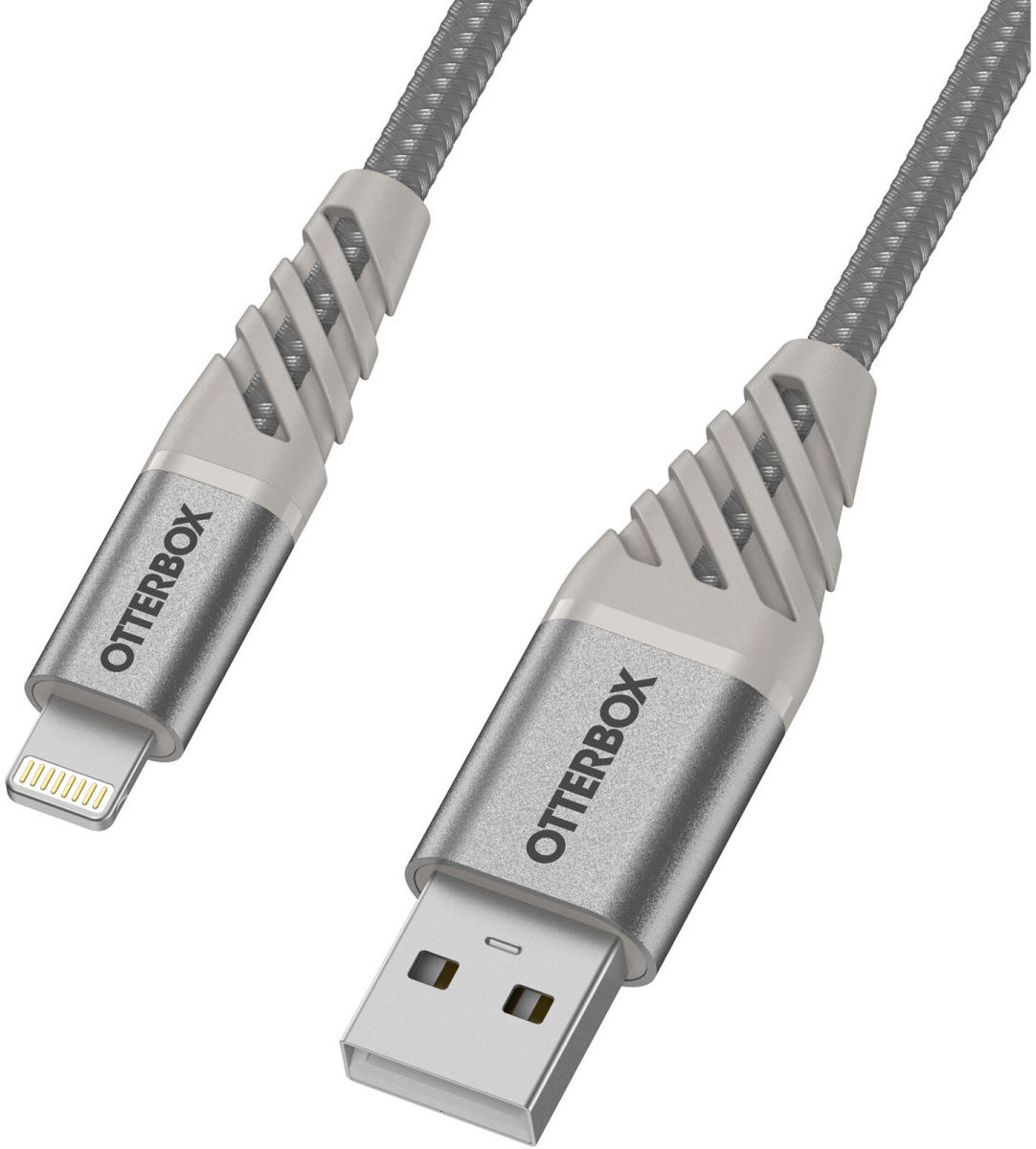 Otterbox Premium USB-A naar Lightning Kabel MFi 3A 1M Zilver afbeelding 1