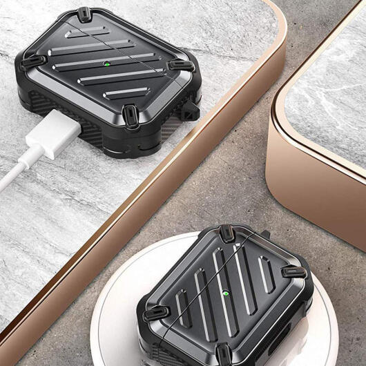 SUPCASE UB Pro Apple AirPods Pro 1 / 2 Hoesje Full Protect Zwart afbeelding 6
