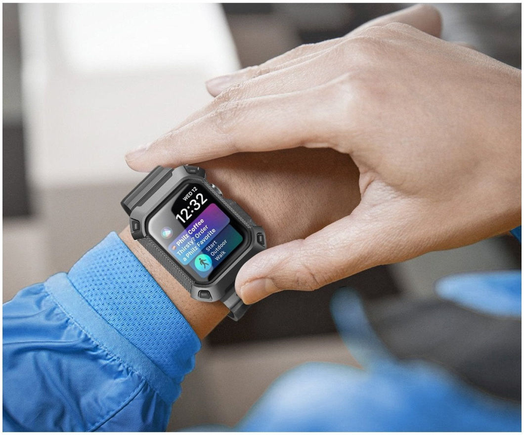 SUPCASE UB Pro - Apple Watch 41MM / 40MM Hoesje met Bandje - Zwart afbeelding 6