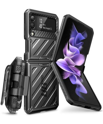 SUPCASE UB Pro Samsung Z Flip 4 Hoesje Full Protect Zwart Hoesjes