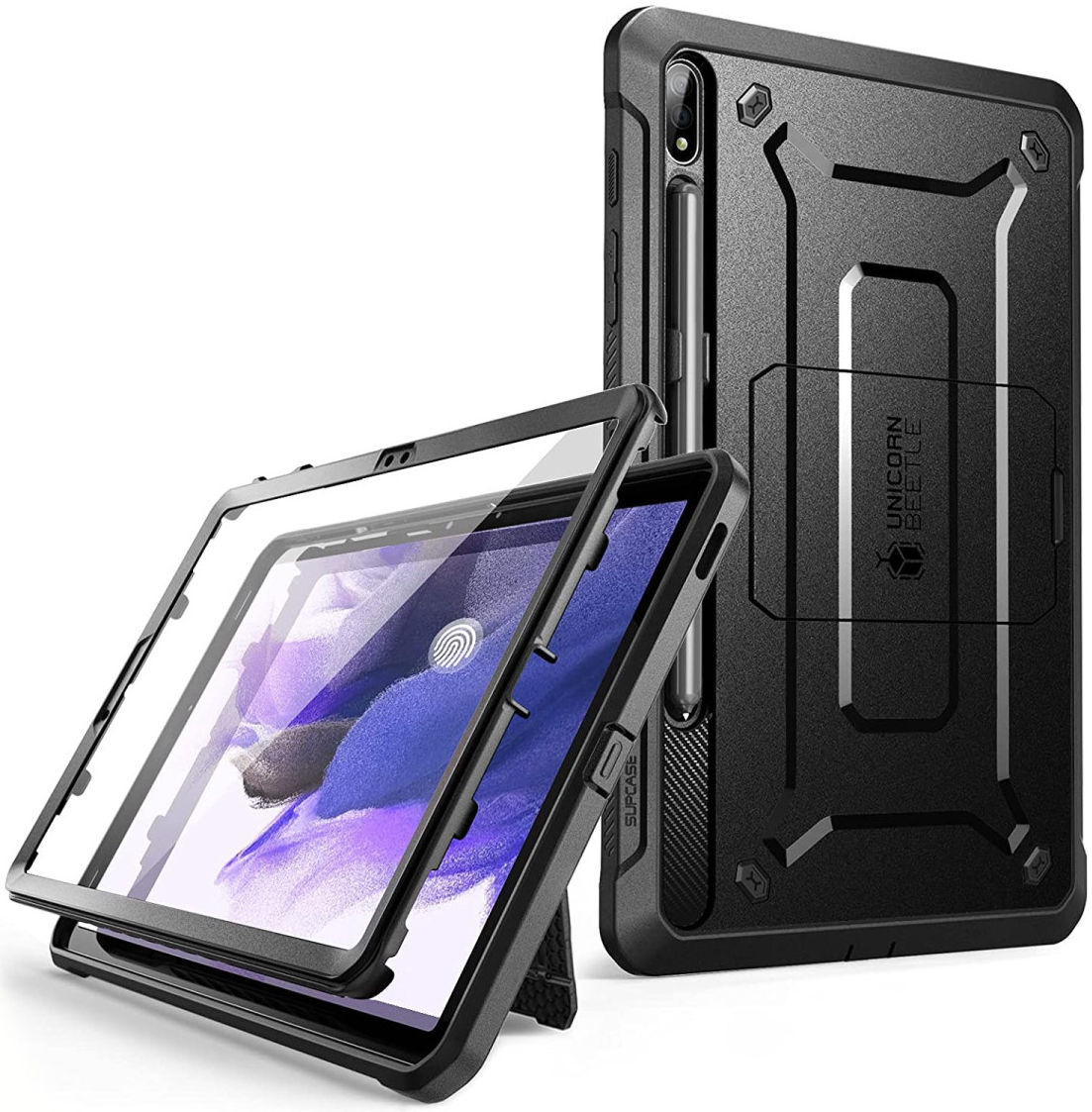 SUPCASE UB Pro Samsung Tab S7 FE Hoes Full Protect Kickstand Zwart afbeelding 1