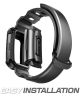 SUPCASE UB Pro Fitbit Charge 4 / Charge 3 Hoesje met Bandje Zwart