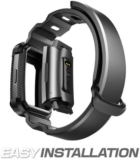 SUPCASE UB Pro Fitbit Charge 4 / Charge 3 Hoesje met Bandje Zwart afbeelding 4