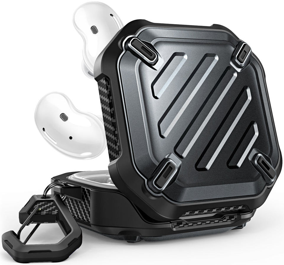 SUPCASE UB Pro Samsung Buds Live/Pro/2/2 Pro Hoesje Full Protect Zwart afbeelding 2