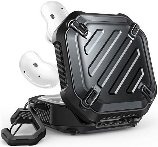 SUPCASE UB Pro Samsung Buds Live/Pro/2/2 Pro Hoesje Full Protect Zwart afbeelding 2