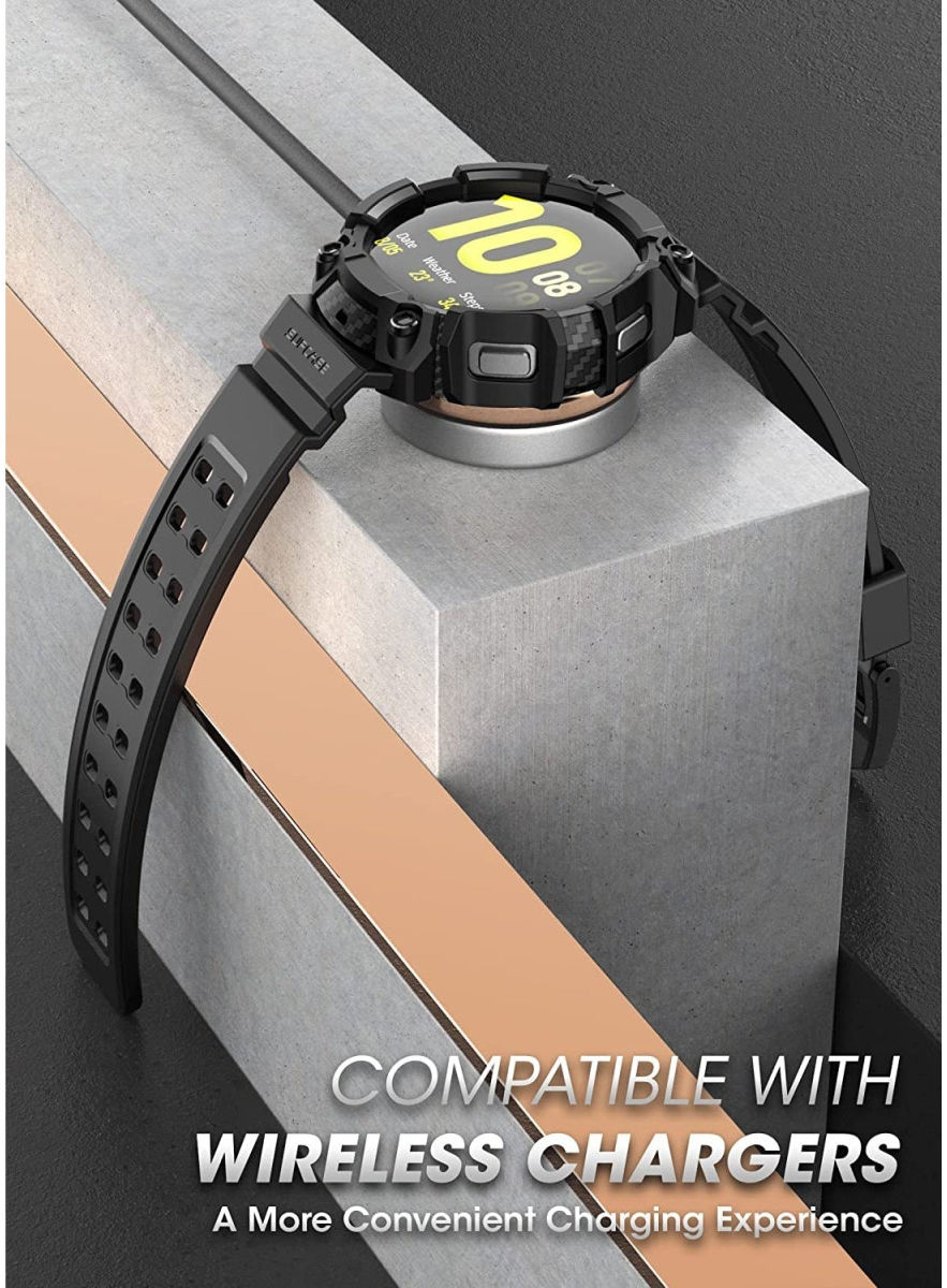 SUPCASE UB Pro - Samsung Galaxy Watch 5 / 4 44MM Hoesje - met Bandje - Zwart afbeelding 2