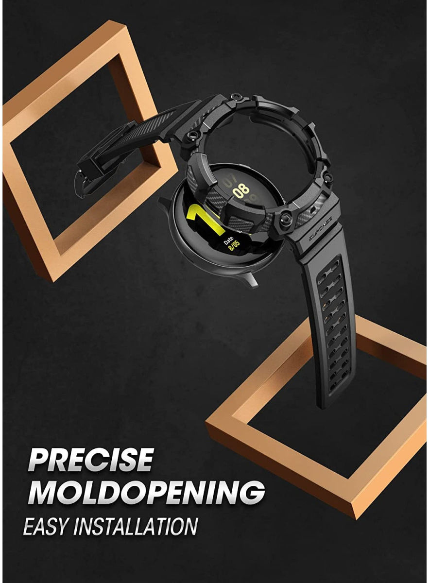 SUPCASE UB Pro - Samsung Galaxy Watch 5 / 4 44MM Hoesje - met Bandje - Zwart afbeelding 4