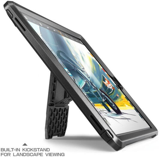 SUPCASE UB Pro iPad 9.7 (2017/2018) Hoes Full Protect Kickstand Zwart afbeelding 4