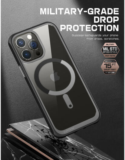 SUPCASE UB MagSafe Apple iPhone 14 Pro Hoesje Back Cover Zwart afbeelding 5