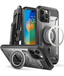 SUPCASE UB Mag Pro Apple iPhone 14 Pro Max Hoesje MagSafe Stand Zwart