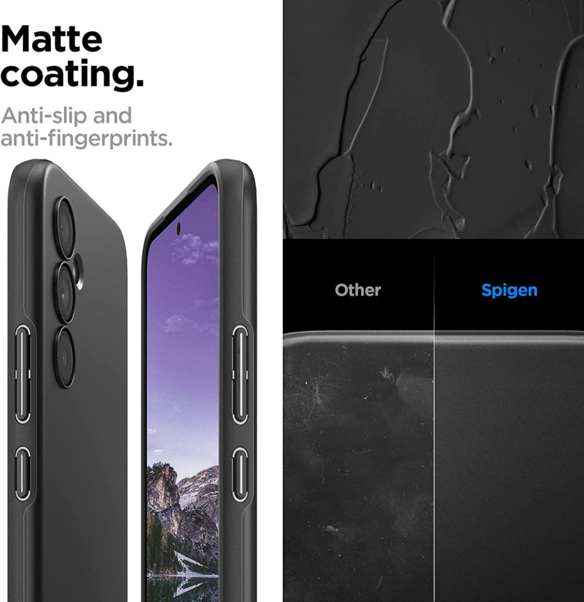Spigen Thin Fit Samsung Galaxy A54 Hoesje Back Cover Zwart afbeelding 6
