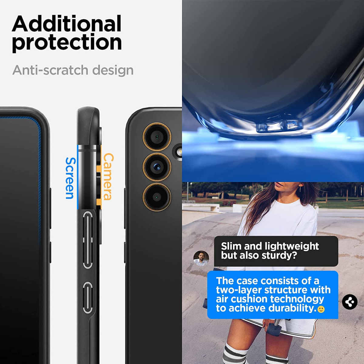 Spigen Thin Fit Samsung Galaxy A54 Hoesje Back Cover Zwart afbeelding 7