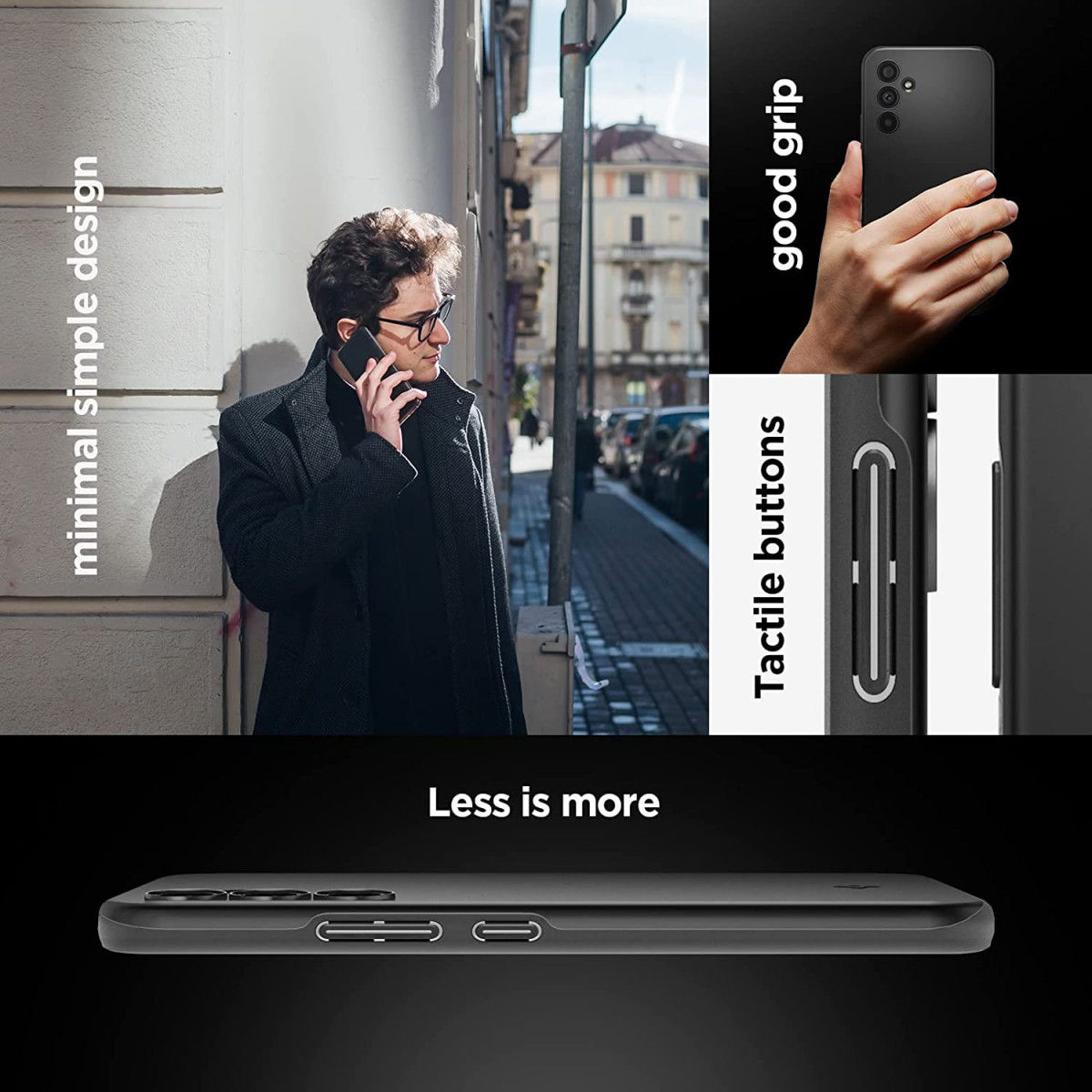 Spigen Thin Fit Samsung Galaxy A54 Hoesje Back Cover Zwart afbeelding 8