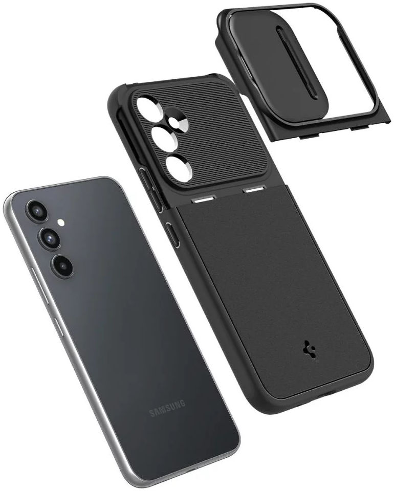 Spigen Optik Armor Samsung Galaxy A54 Hoesje Camera Slider Zwart afbeelding 9