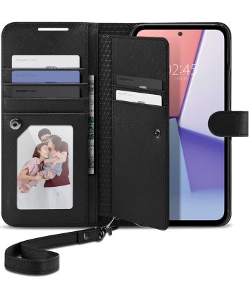 Spigen Wallet S Plus Samsung Galaxy A54 Hoesje Book Case Zwart Hoesjes