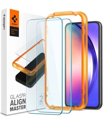 Spigen AlignMaster Samsung Galaxy A54 Tempered Glass (2-Pack) Screen Protectors