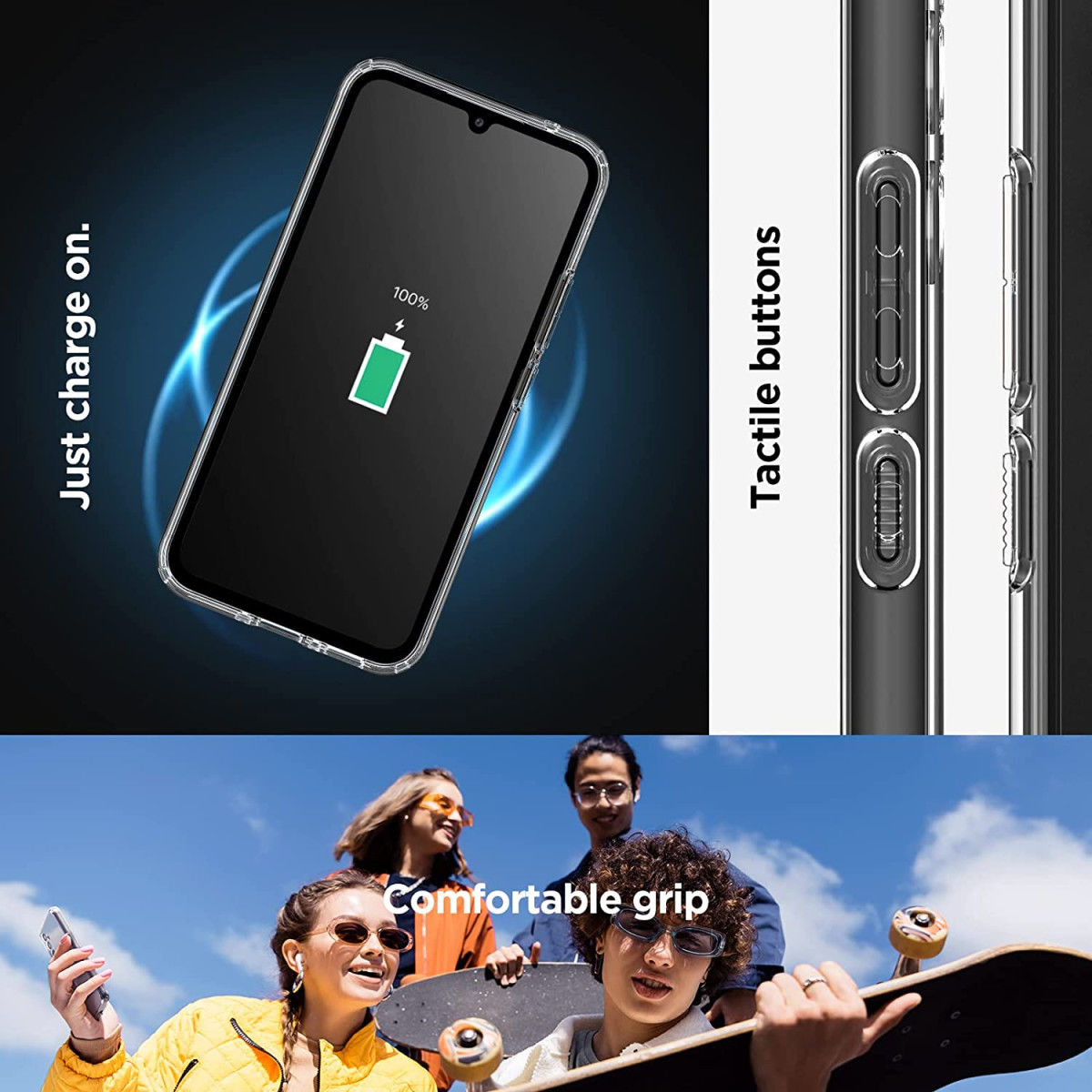 Spigen Ultra Hybrid Samsung Galaxy A34 Hoesje Back Cover Transparant afbeelding 6