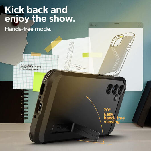 Spigen Tough Armor Samsung Galaxy A34 Hoesje Back Cover Zwart afbeelding 3