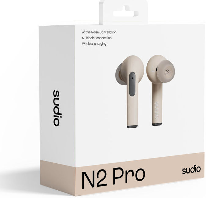 Sudio N2 Pro In-Ear Wireless Bluetooth Earbuds Draadloze Oortjes Beige afbeelding 7