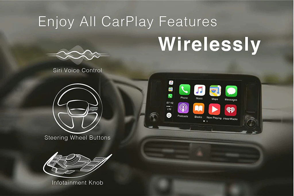 ViseeO Play2Air Wireless CarPlay  Adapter - Maakt CarPlay Draadloos afbeelding 2