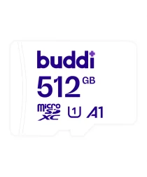 Buddi MicroSDXC Geheugenkaart met SD Kaart Adapter 512GB Wit