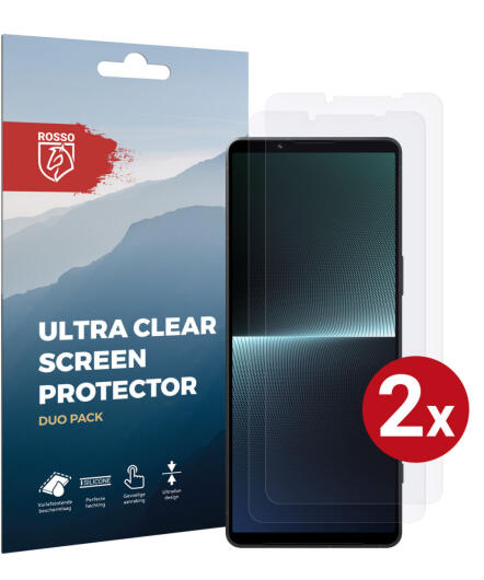 Rosso Sony Xperia 1 V Screen Protector Ultra Clear Duo Pack afbeelding 1