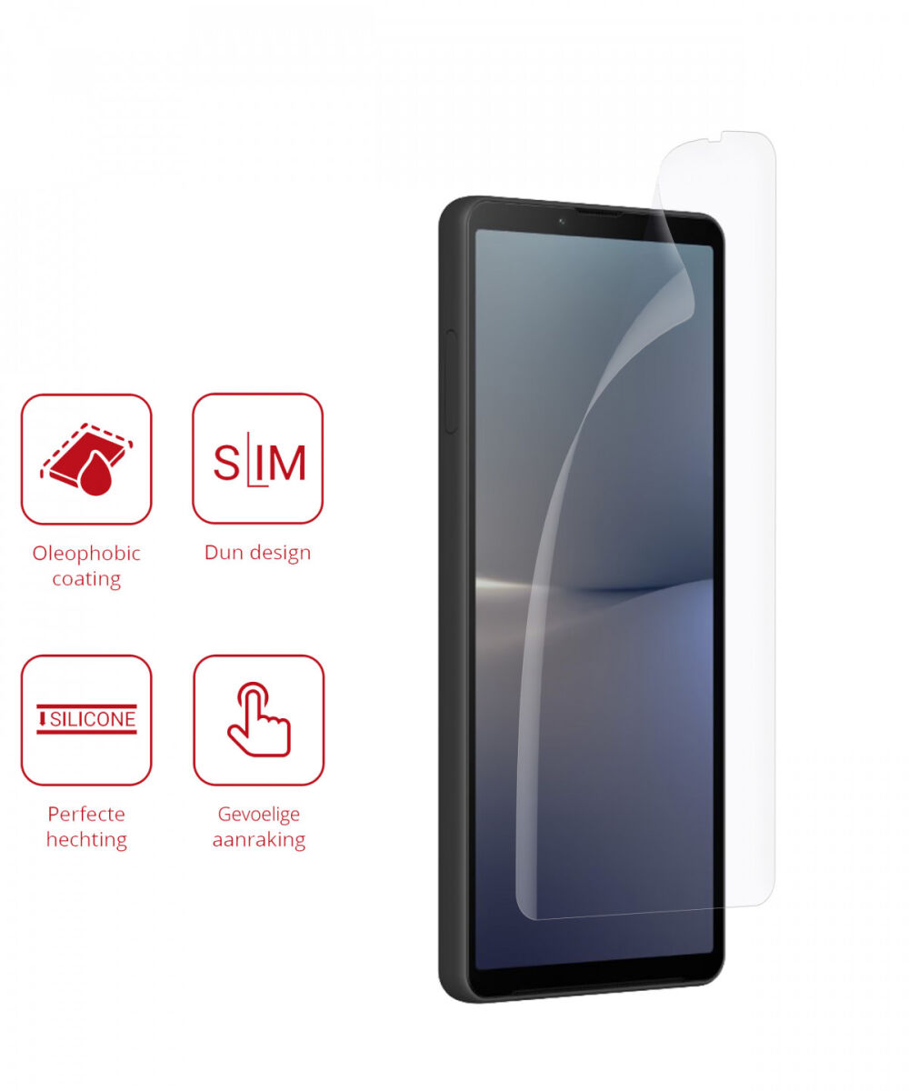 Rosso Sony Xperia 10 V Screen Protector Ultra Clear Duo Pack afbeelding 2