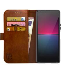 Rosso Element Sony Xperia 10 V Hoesje Book Cover Wallet Bruin