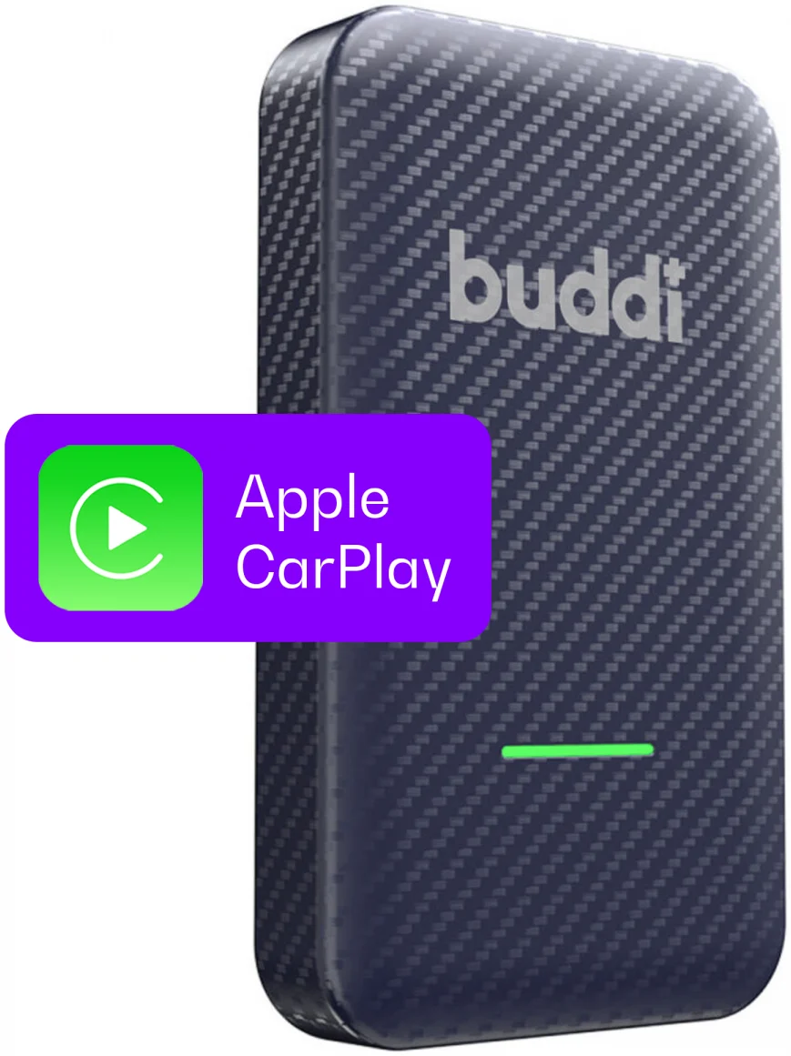 Buddi Play Bluetooth Adapter voor Apple CarPlay Draadloze Dongle