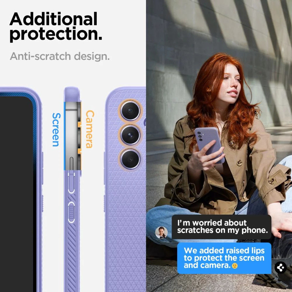 Spigen Liquid Air Samsung Galaxy A54 Hoesje Back Cover Violet afbeelding 7