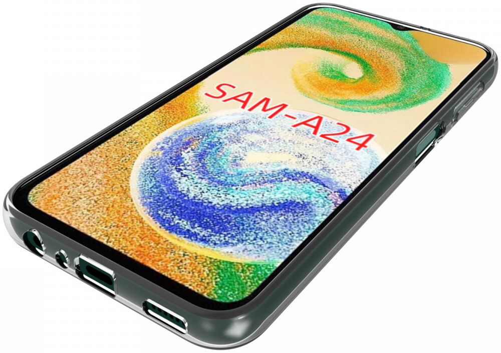 Samsung Galaxy A24 Hoesje Dun TPU Back Cover Transparant afbeelding 5