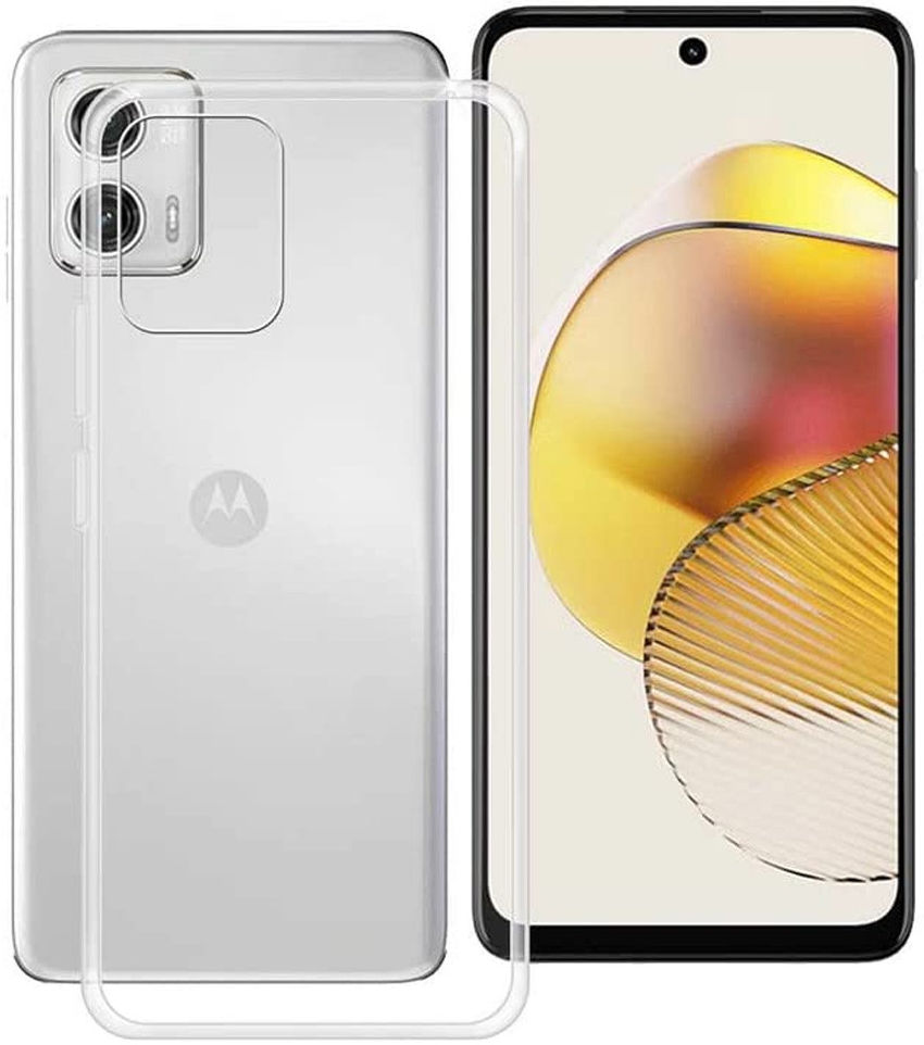 Motorola Moto G73 Hoesje Dun TPU Back Cover Transparant afbeelding 2