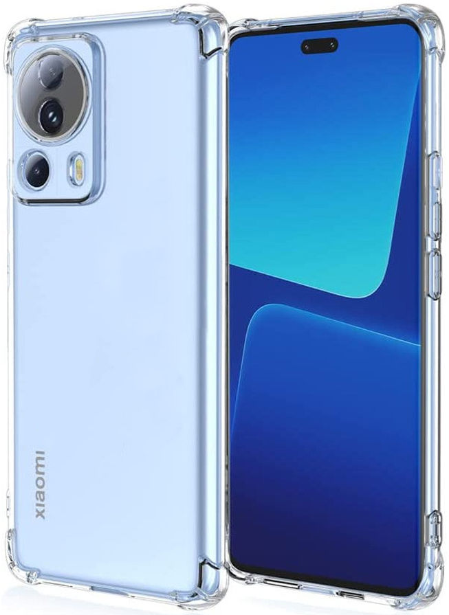 Xiaomi 13 Lite Hoesje Schokbestendig en Dun TPU Back Cover Transparant afbeelding 2