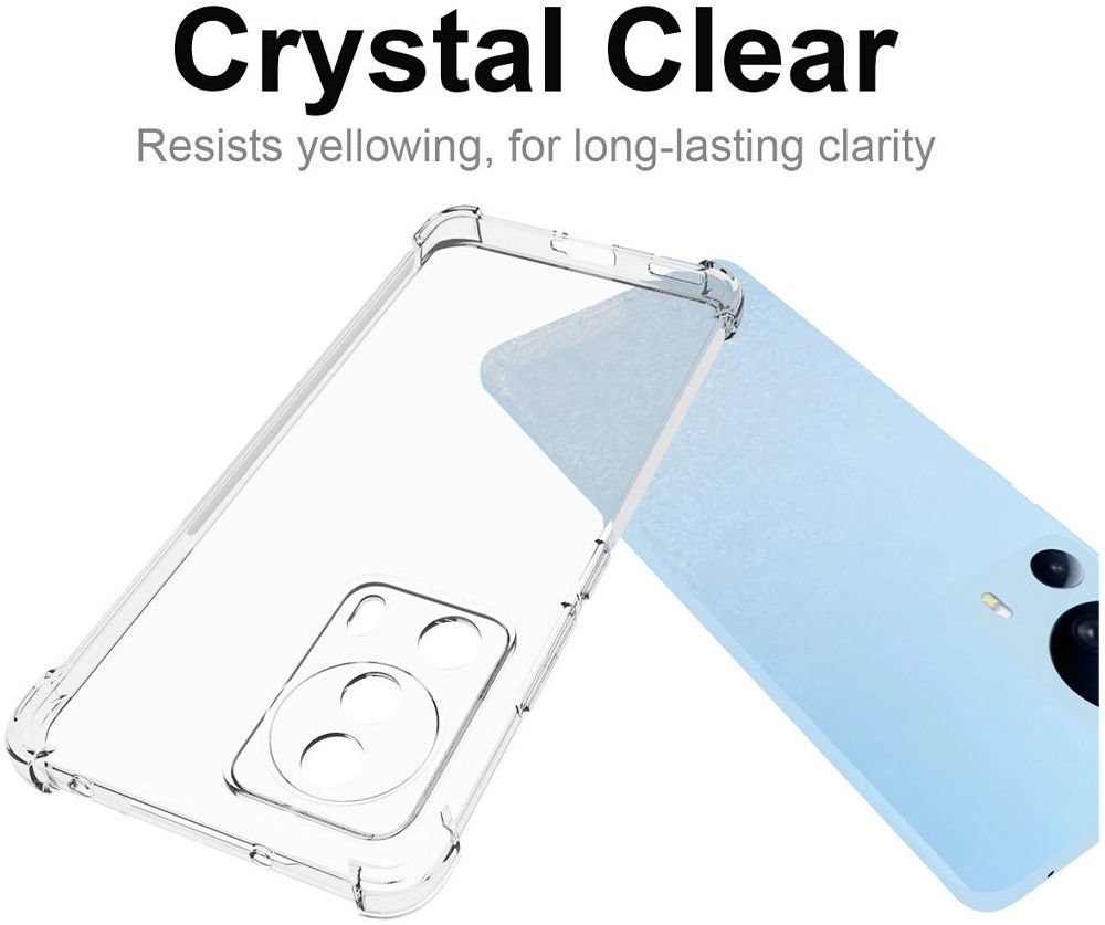 Xiaomi 13 Lite Hoesje Schokbestendig en Dun TPU Back Cover Transparant afbeelding 5