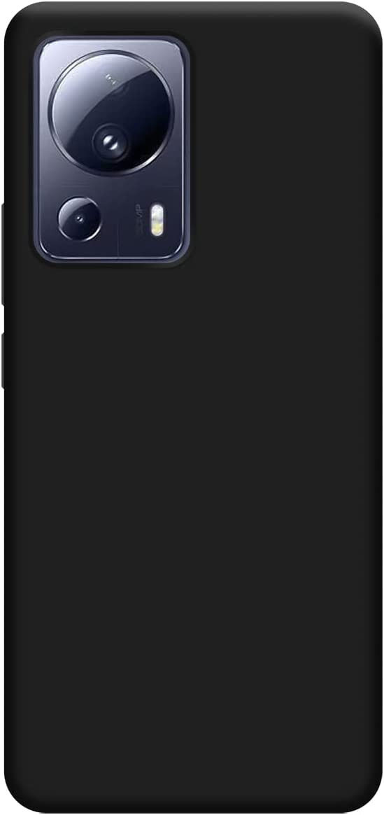 Xiaomi 13 Lite Hoesje Dun TPU Matte Back Cover Zwart afbeelding 2