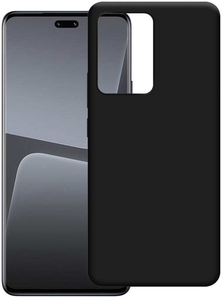Xiaomi 13 Lite Hoesje Dun TPU Matte Back Cover Zwart afbeelding 1