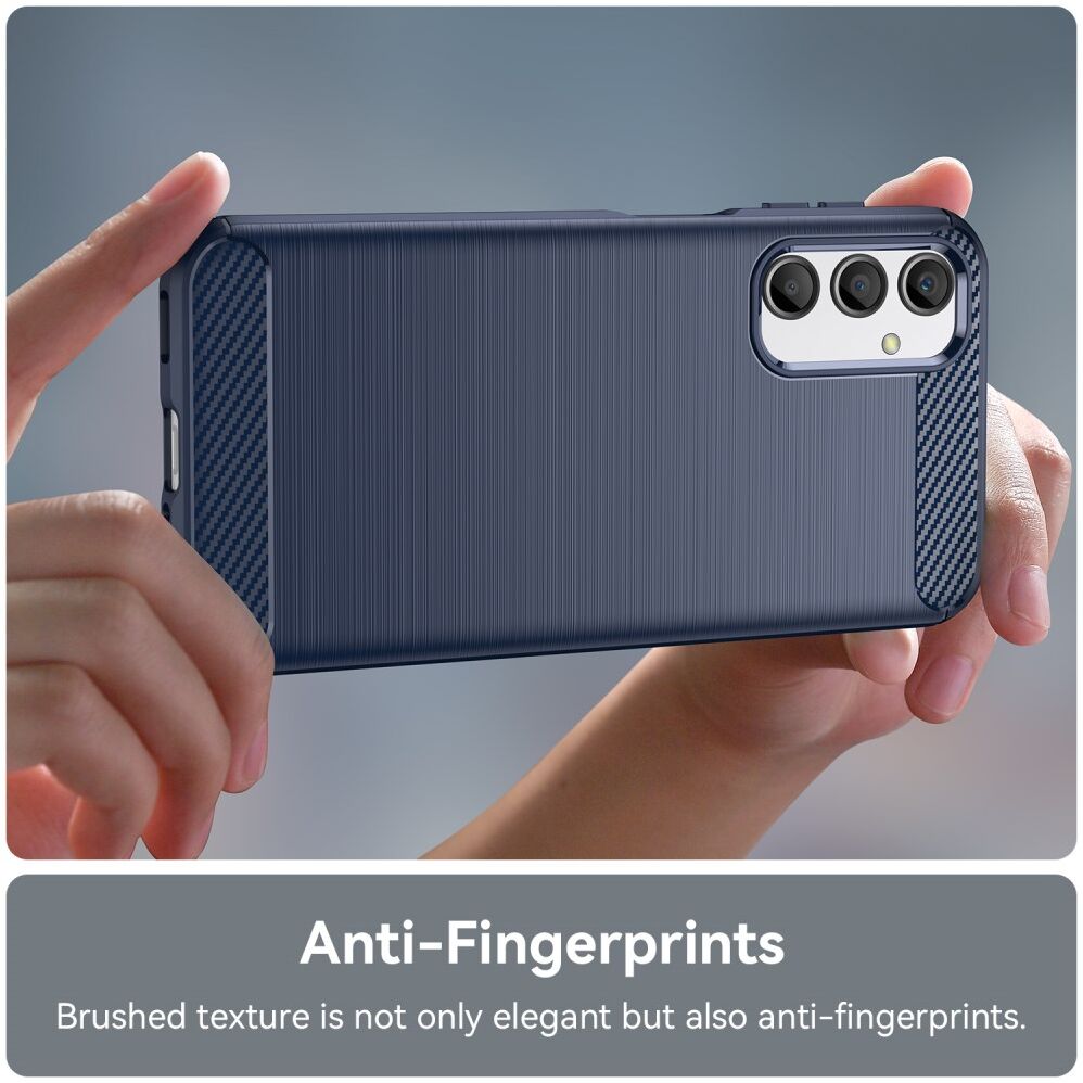 Samsung Galaxy A24 Hoesje Geborsteld TPU Flexibele Back Cover Blauw afbeelding 6