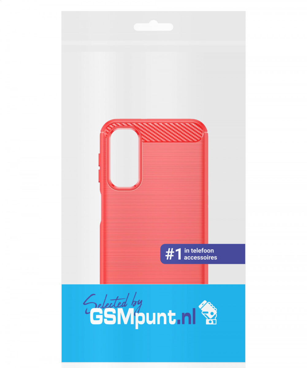 Samsung Galaxy A24 Hoesje Geborsteld TPU Flexibele Back Cover Rood afbeelding 9