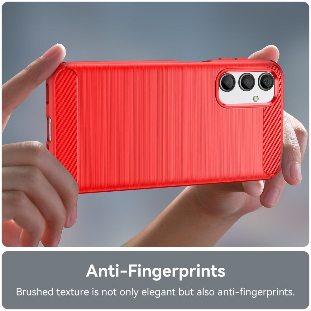 Samsung Galaxy A24 Hoesje Geborsteld TPU Flexibele Back Cover Rood afbeelding 6