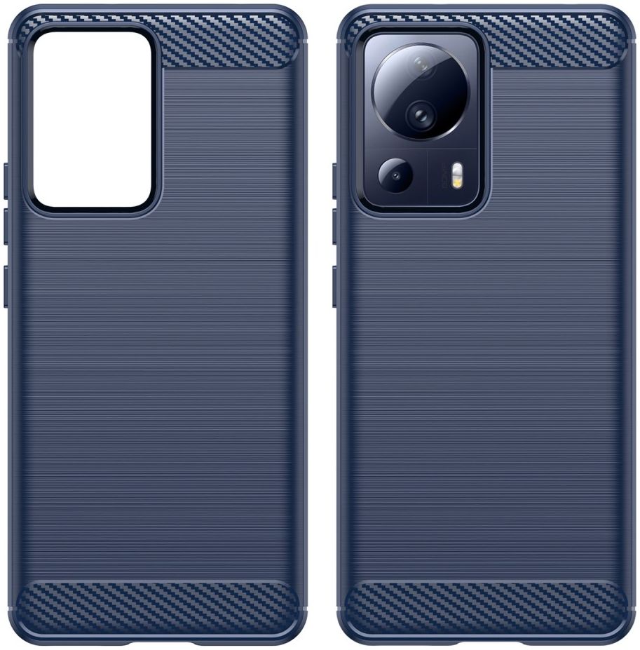 Xiaomi 13 Lite Hoesje Geborsteld TPU Flexibele Back Cover Blauw afbeelding 9
