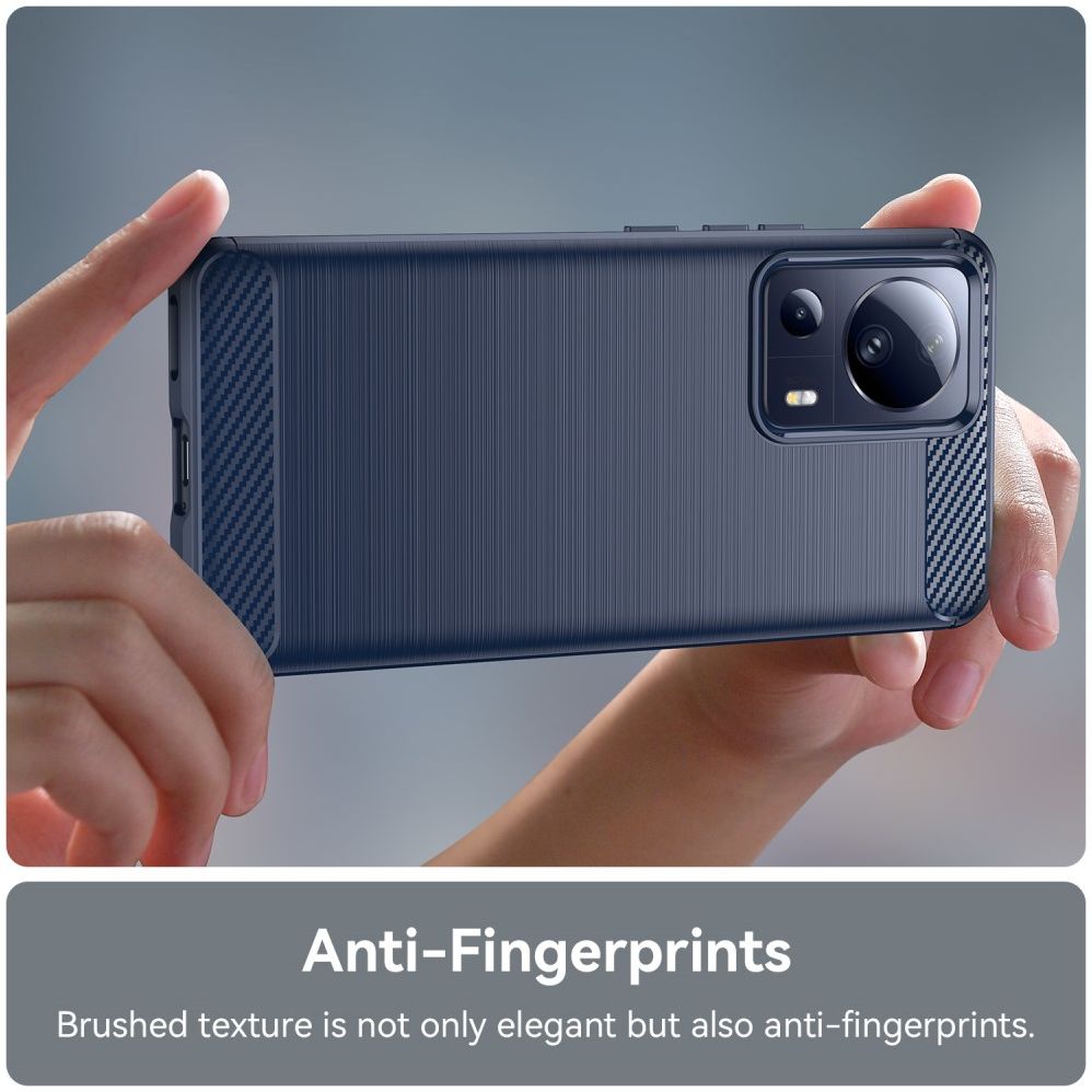 Xiaomi 13 Lite Hoesje Geborsteld TPU Flexibele Back Cover Blauw afbeelding 6