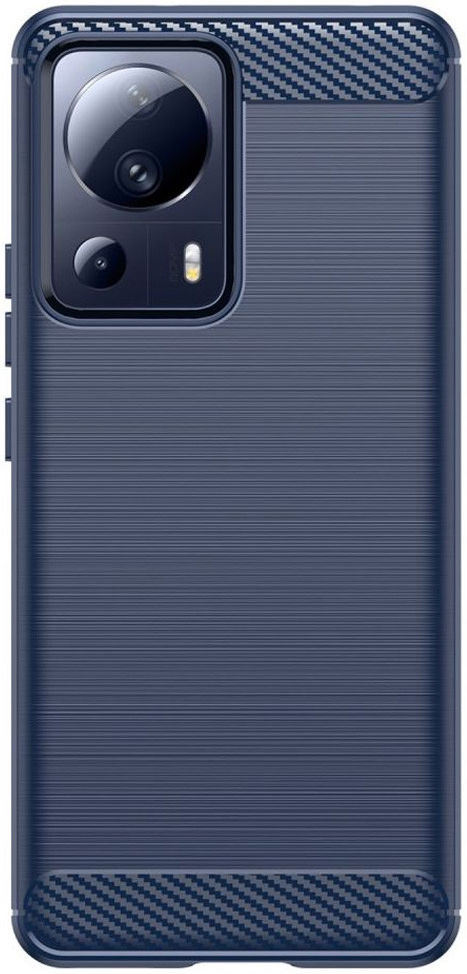 Xiaomi 13 Lite Hoesje Geborsteld TPU Flexibele Back Cover Blauw afbeelding 2