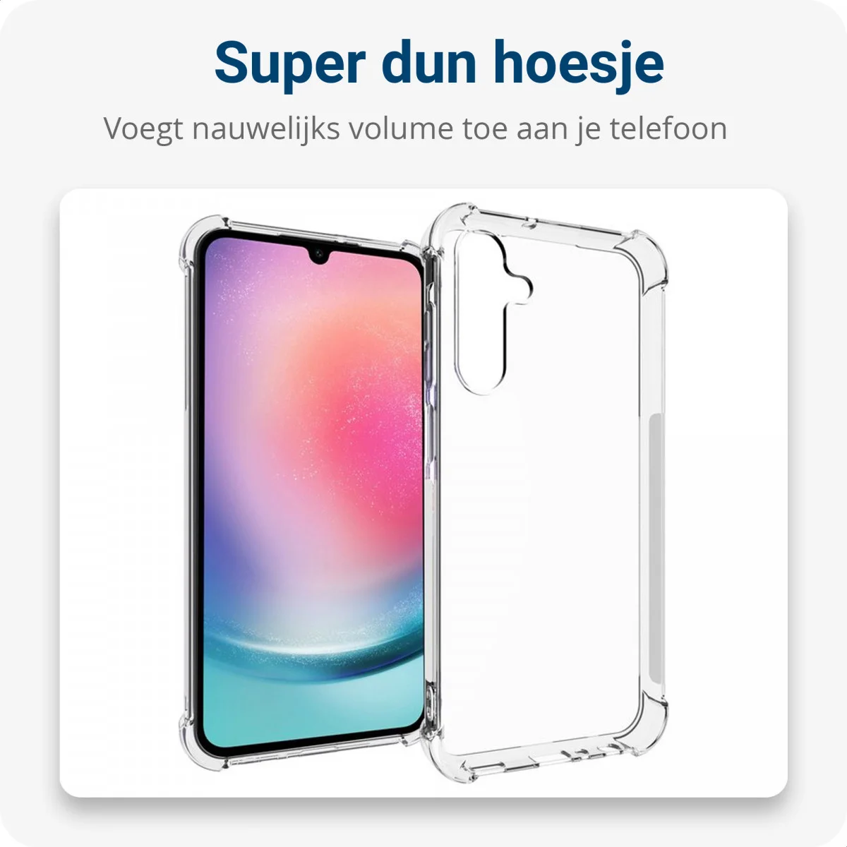 Samsung Galaxy A24 Hoesje Flexibel TPU met Koord Transparant afbeelding 5