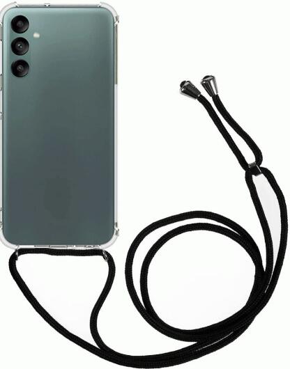 Samsung Galaxy A24 Hoesje Flexibel TPU met Koord Transparant afbeelding 1