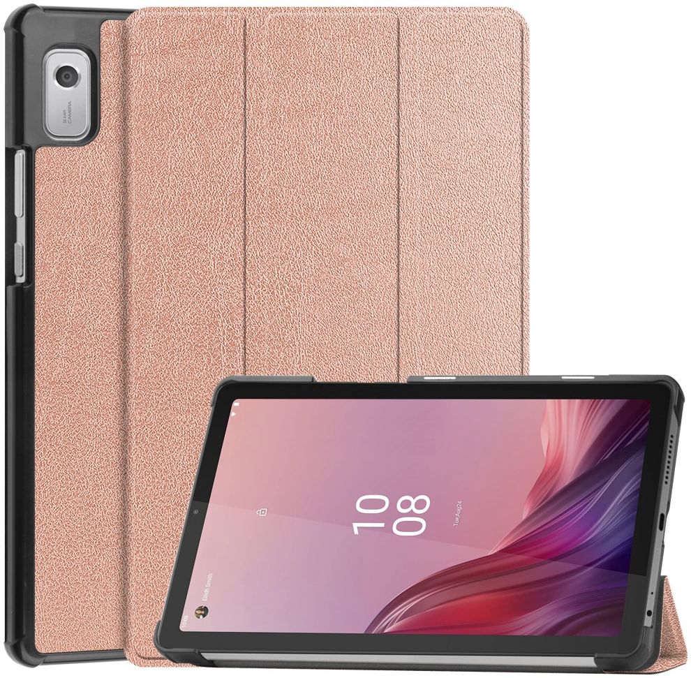 Lenovo Tab M9 Hoes Tri-Fold Book Case met Standaard Roze Goud afbeelding 1