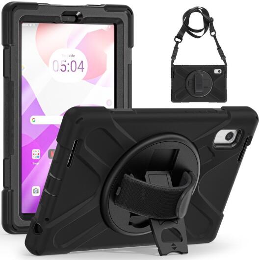 Lenovo Tab M9 Hoes met Screen Protector en Handriem Full Protect Zwart afbeelding 11