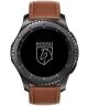 Rosso Deluxe - Universeel Smartwatch/Horloge Bandje 22MM - Echt Leer - Bruin