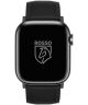 Rosso Deluxe - Apple Watch Bandje - 1-10/SE - 38/40/41/42MM - Echt Leer - Zwart