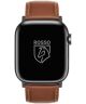 Rosso Deluxe - Apple Watch Bandje - 1-9/SE 38MM/40MM/41MM - Echt Leer Bruin