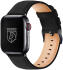 Rosso Deluxe Apple Watch Band - 1-10/SE/Ultra - 49/46/45/44/42MM - Leer - Zwart